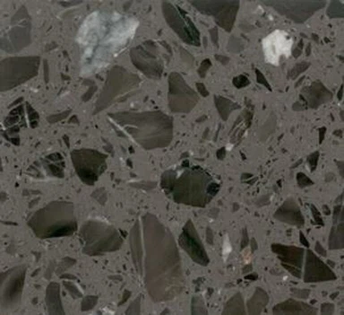 Epäorgaaniset Terrazzo laattojen ruskea väri