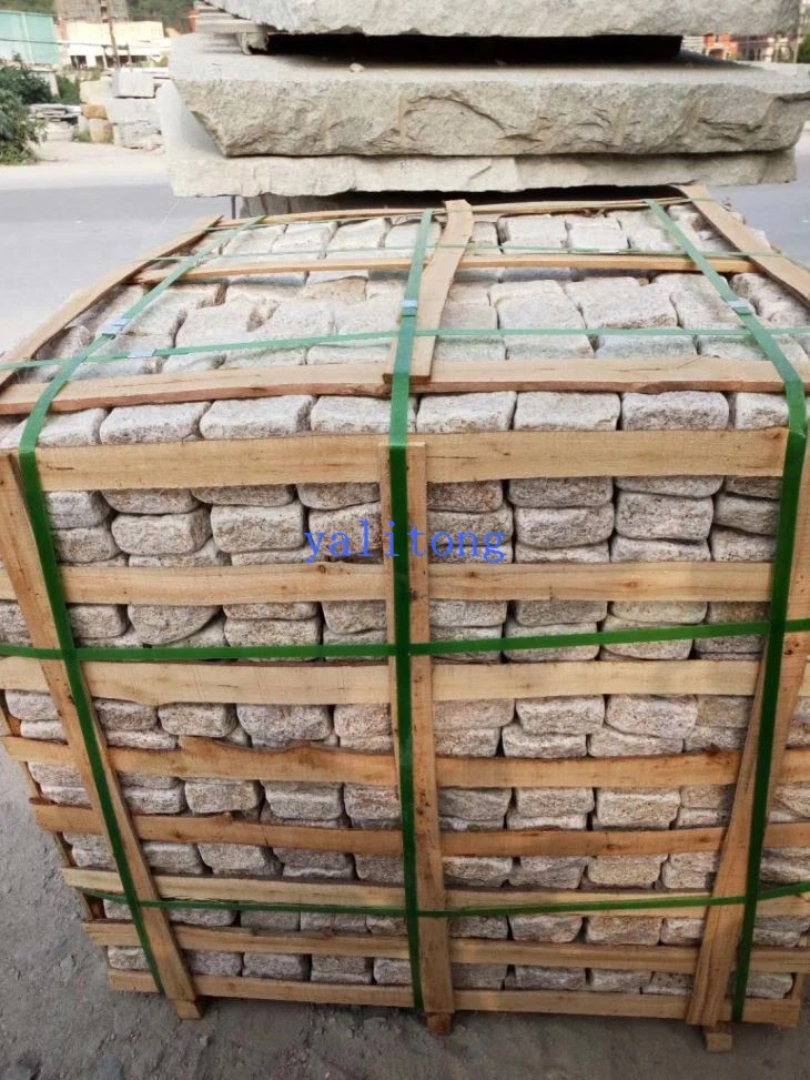 Tumbled Yellow Granite Cubic Stone